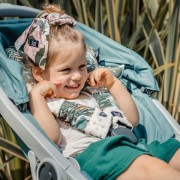 La Millou      -      ochraniacz na pasy by Maja Bohosiewicz  -  Organic Jersey Collection  -  Seatbelt Cover  -  Unicorn Rainbow Knight  -  Velvet Dark Grey