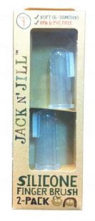 Jack N'jill  -  Szczoteczka Silikonowa na Palec do Czyszczenia Ząbków 6 - 24 m - ce, 2 - Pack