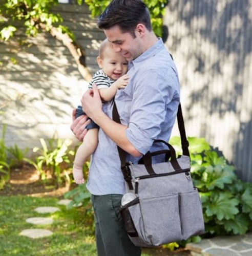 Skip hop  -  Torba duo  -  Signature Hearther Grey