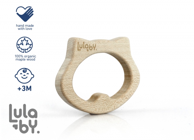 Lulaby  -  Gryzak Zgryzak Smiley Helper  -  Szop  - 100% Drewno Klonowe