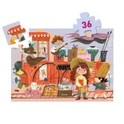 Puzzle Tekturowe Djeco - Mia w Podróży, 36 Elementy