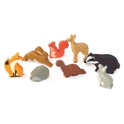 tender leaf toys - Drewniane Figurki do Zabawy  -  Leśne Zwierzęta