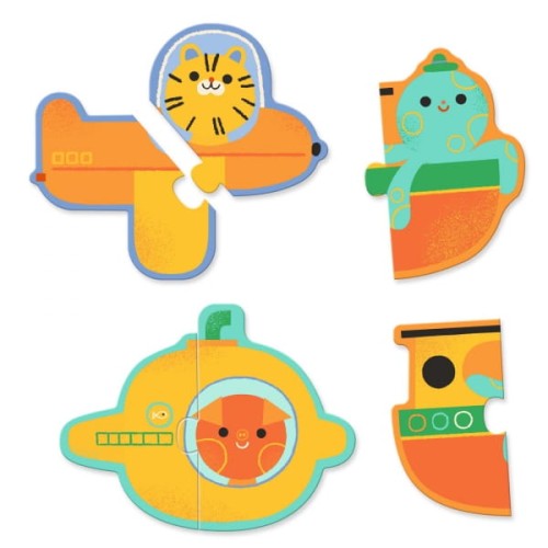 Djeco          -       Puzzle Duo Pojazdy