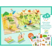 Djeco              -             Naklejki Wielokrotnego Użytku 3d Farma