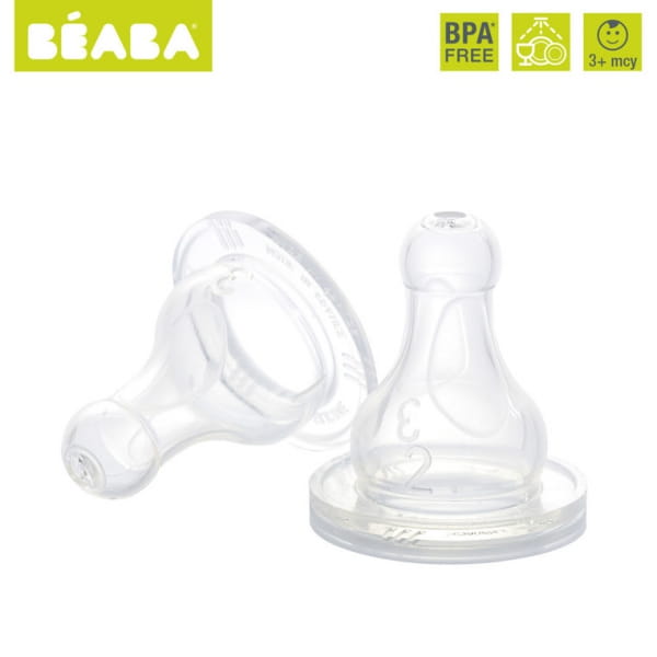 Beaba  -  Komplet Smoczków do Butelek 3m+