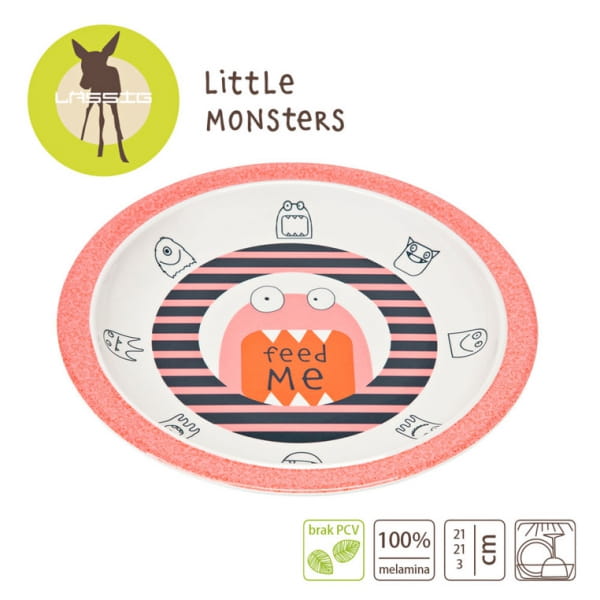 Lassig  -  Talerz Little Monster Koral
