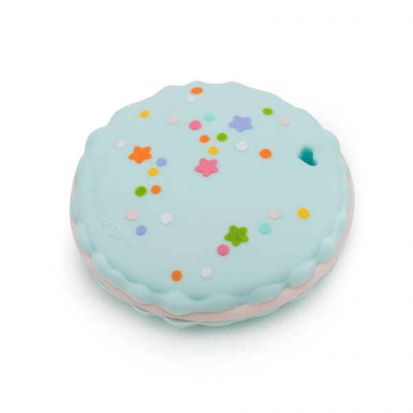 Loulou Lollipop  -  Gryzak Silikonowy Macaron Blue