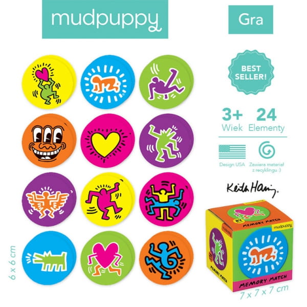 Mudpuppy  -  gra Mini Memory Keith Haring