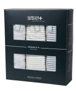 Bamboom  -  Pieluszka Bambusowa Popielata&amp;popielate Paski 70x70 3 szt