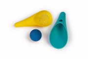 Quut  -  Zestaw 2 Łopatek Wielofunkcyjnych z Piłeczką Cuppi Lagoon Green + Yellow + Blue Ball