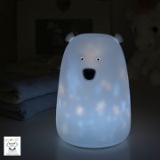 Rabbit &amp; Friends  -  Lampka Miś Duży Biały w Gwiazdki