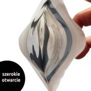 Fill'n Squeeze - Saszetki Wielorazowe z Podwójnym Zipem 6 Szt., Panda