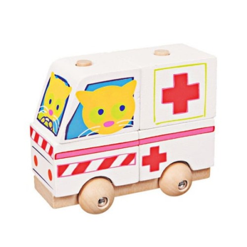 Egmont Toys® - Drewniana Układanka  -  Karetka | Egmont Toys®