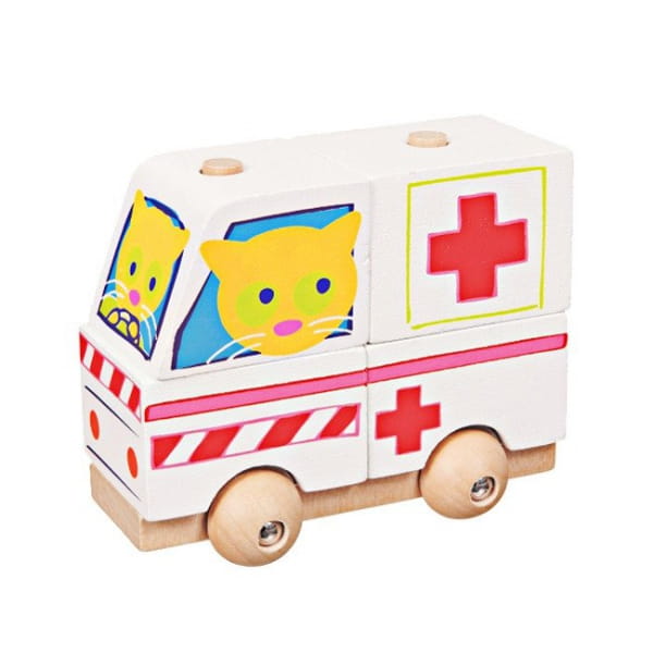 Egmont Toys® - Drewniana Układanka  -  Karetka | Egmont Toys®