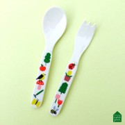 Maison Petit Jour® - Zestaw Sztućców Dla Dziecka, 2 El., Wiejska Sielanka | Maison Petit Jour®