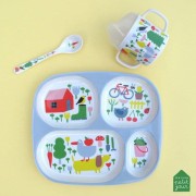 Maison Petit Jour® - Talerz z Przegródkami Dla Dzieci, Seria Wiejska Sielanka | Maison Petit Jour®
