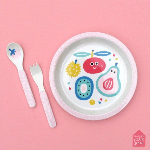 Maison Petit Jour® - Talerz fi 18 cm Dla Małych Dzieci, Seria Tutti Frutti | Maison Petit Jour®