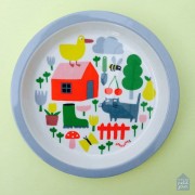 Maison Petit Jour® - Talerz fi 18 cm Dla Małych Dzieci, Seria Wiejska Sielanka | Maison Petit Jour®