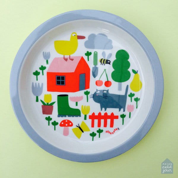 Maison Petit Jour® - Talerz fi 18 cm Dla Małych Dzieci, Seria Wiejska Sielanka | Maison Petit Jour®