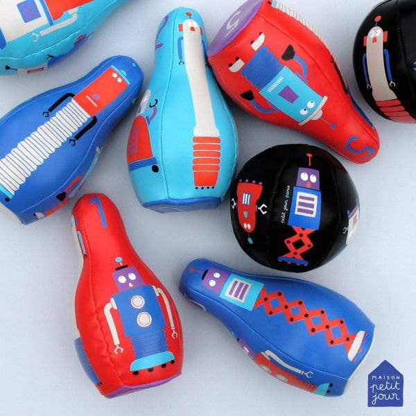 Maison Petit Jour® - Kręgle Dla Dzieci, Seria Roboty | Maison Petit Jour®