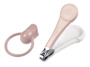Beaba - Beaba bezpieczna obcinaczka Cążki do Paznokci w Etui Old Pink