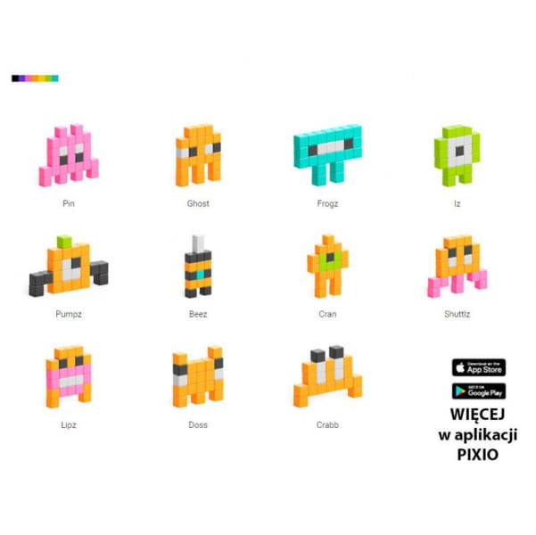 PIXIO® - Klocki Pixio Mini Monsters | Story Series | Pixio®