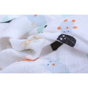 Maison Petit Jour® - Muślinowy, Mały Otulacz Dla Niemowlaka, Doudous, Puchaci Przyjaciele | Maison Petit Jour®