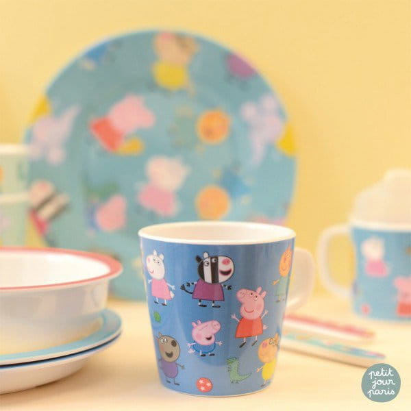 Petit Jour Paris® - Talerz Deserowy fi 20 Cm, Świnka Peppa | Petit Jour Paris®