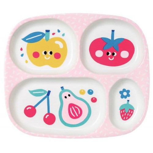 Maison Petit Jour® - Talerz z Przegródkami Dla Dzieci, Seria Tutti Frutti | Maison Petit Jour®