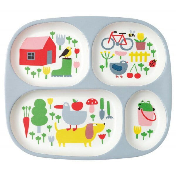 Maison Petit Jour® - Talerz z Przegródkami Dla Dzieci, Seria Wiejska Sielanka | Maison Petit Jour®
