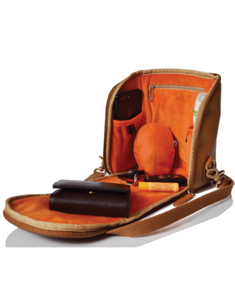 PACAPOD - Plecaczek/saszetka Mini Adult Freedom Pod, Skórzany Opalizujący, Pacapod