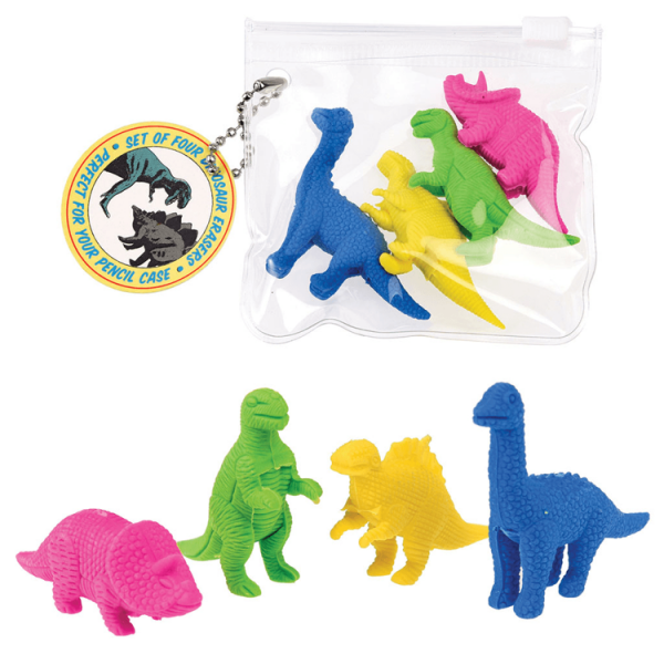 Rex London - Gumki do Zmazywania 4 Szt., Dinozaury