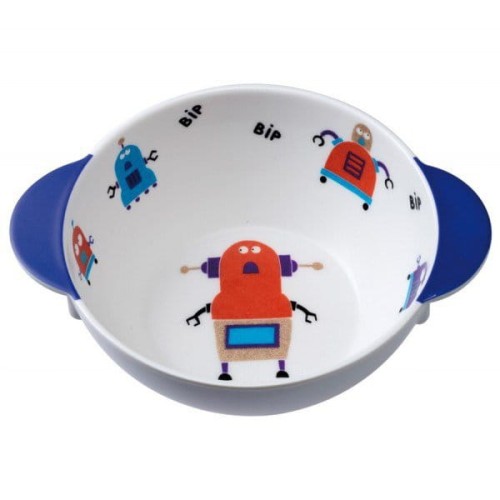 Maison Petit Jour® - Miseczka Dla Dzieci z Uchwytami, Seria Roboty | Maison Petit Jour®