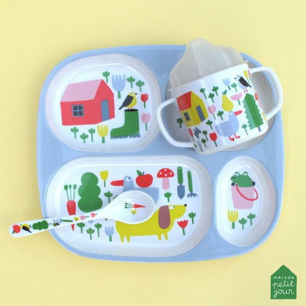 Maison Petit Jour® - Łyżka Melaminowa Dla Dzieci, Seria Wiejska Sielanka | Maison Petit Jour®
