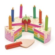 Tender Leaf Toys       -      Tęczowy Drewniany Tort Urodzinowy Rainbow Birthday Cake
