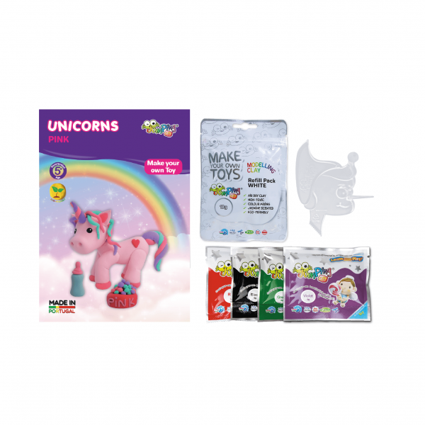 JumpingClay - Jumping Clay | Zestaw Kreatywny Jednorożec  -  Pink