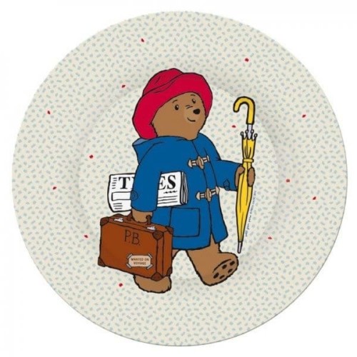 Petit Jour Paris® - Talerz Deserowy fi 20 cm Dla Dzieci, Miś Paddington | Petit Jour Paris®