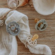 BIBS - Bibs Boheme 2 - Pack Cloud &amp; Blush s Smoczek Uspokajający Kauczuk Hevea