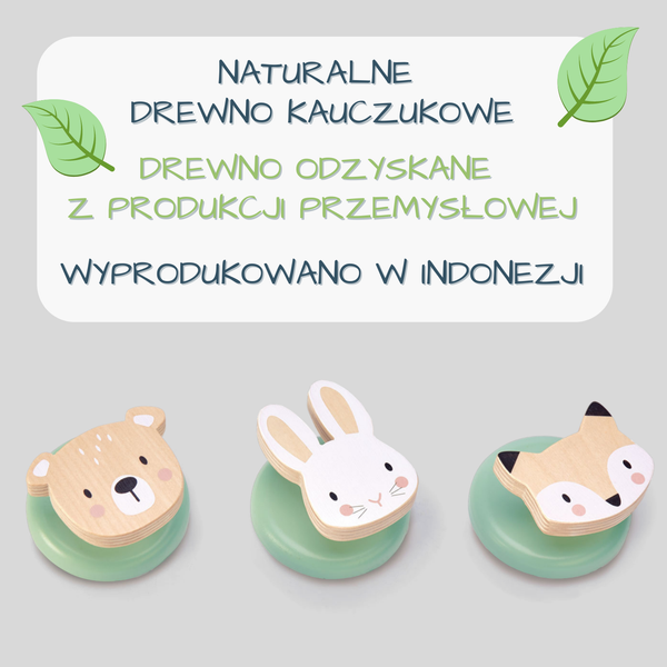 tender leaf toys - Zestaw Drewnianych Haczyków, Kolekcja Mebli Forest, Tender Leaf Toys
