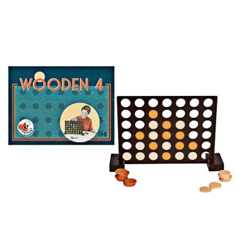 Egmont Toys® - Cztery w Rzędzie, Drewniana Gra | Egmont Toys®