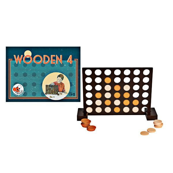 Egmont Toys® - Cztery w Rzędzie, Drewniana Gra | Egmont Toys®