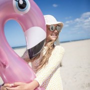 The Swim Essentials - The Swim Essentials Koło do Pływania Rose Gold Flamingo 95 cm 2020se483