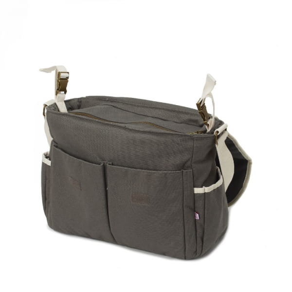MY BAG'S - My Bag's Torba do Wózka Flap Bag Happy Family Grey