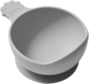 Nana's Manners - Nana's Manners Grey Miska Silikonowa z Przyssawką i Uchwytem