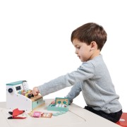 tender leaf toys - Drewniana Kasa Sklepowa ze Skanerem