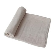 Mushie  -  Otulacz Kocyk Letni 100% Organic Cotton Fog