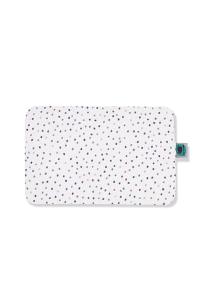 Pink no More  -  Poduszka Muślinowo - Bambusowa Dots White