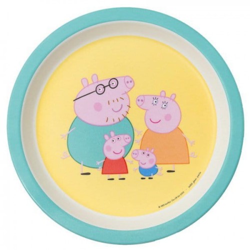 Petit Jour Paris® - Talerzyk Deserowy fi 18 Cm, Świnka Peppa, Żółty