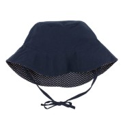 Lassig  -  Kapelusz Czapka Dwustronny Polka Dots Navy uv 50+