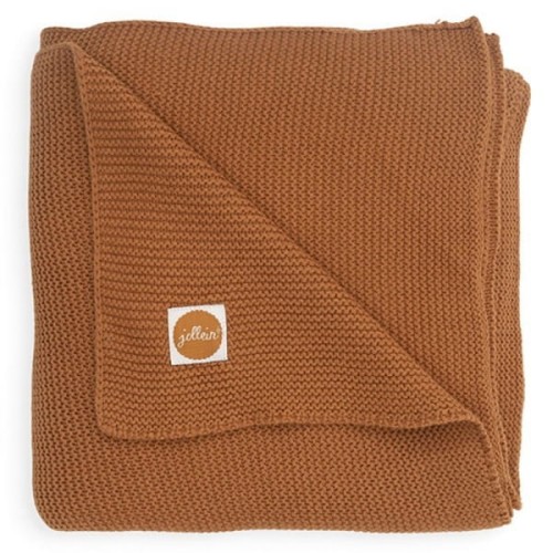 Jollein - Baby &amp; Kids - Jollein  -  Kocyk Tkany 75 x 100 cm Basic Knit Tog 1.0 Caramel